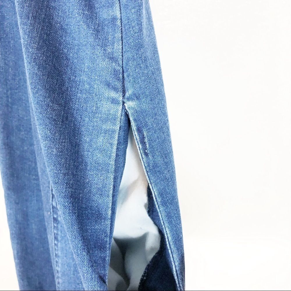 BCBGeneration | Frayed Overall Denim Dress - Picture 5 of 7